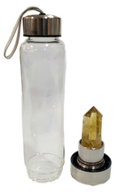 Load image into Gallery viewer, Fluorite Crystal Infused Water Bottle