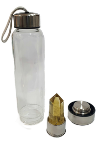 Fluorite Crystal Infused Water Bottle