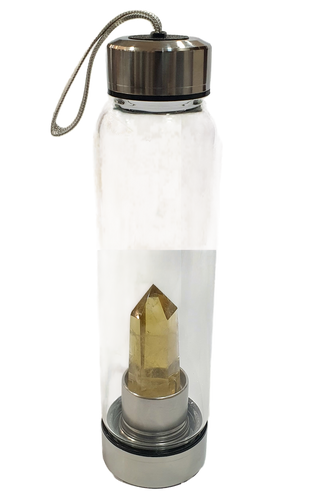 Fluorite Crystal Infused Water Bottle