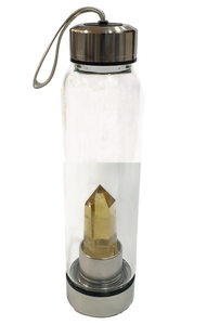 Fluorite Crystal Infused Water Bottle